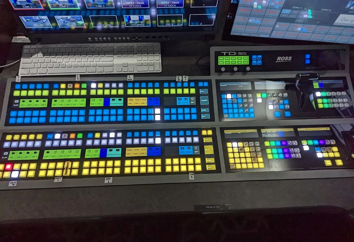Ross production switcher control panel